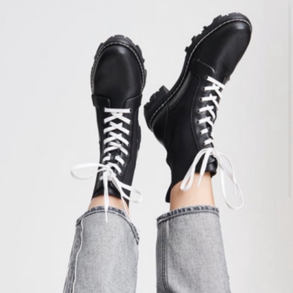 Rag & Bone Shiloh Combat Boot Black 39
